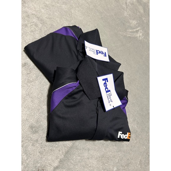 Lot of 2‎ Fedex polo shirt mens work stan herman Large new - Picture 1 of 6